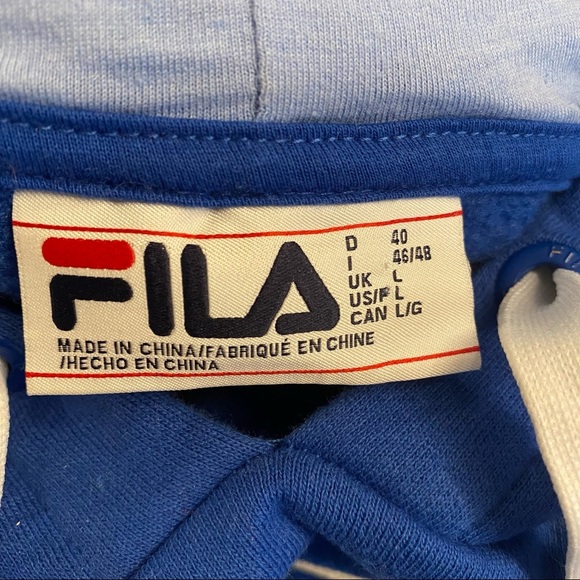 FILA Cropped Blue Hoodie - Picture 5 of 5